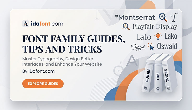 IDafont font family guide