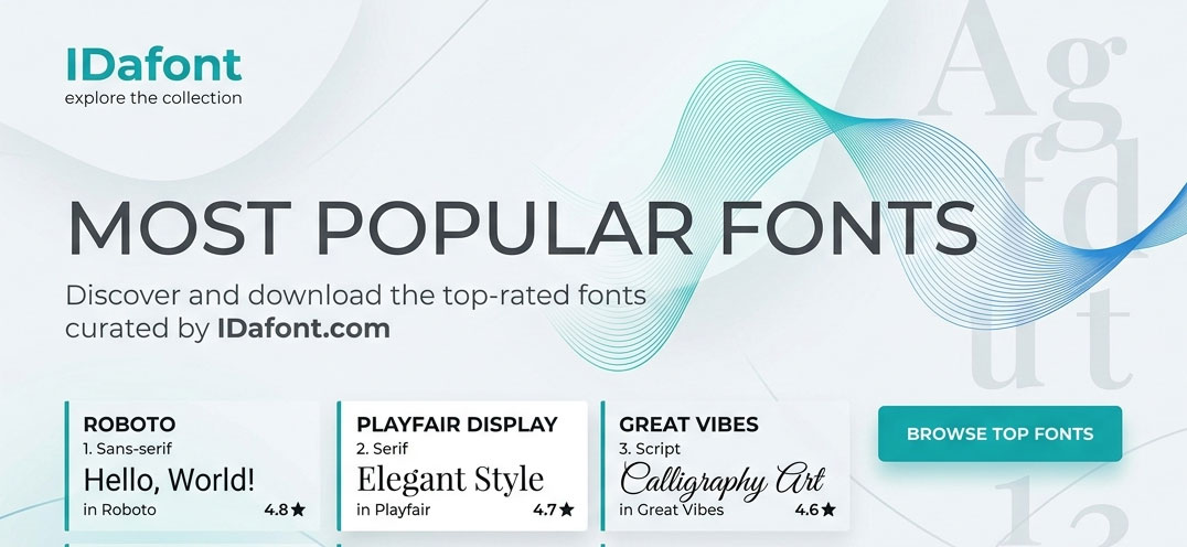 IDafont popular font family