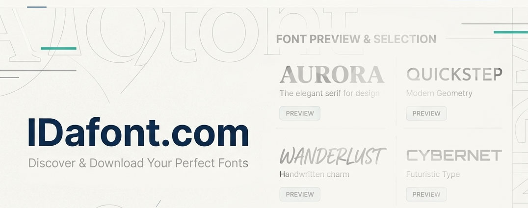 IDafont website banner