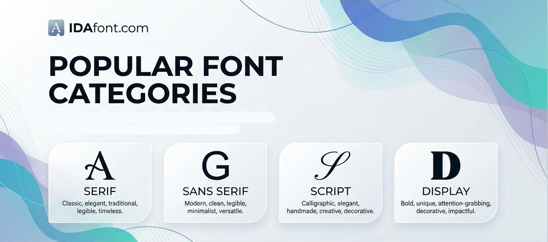 Popular font category image